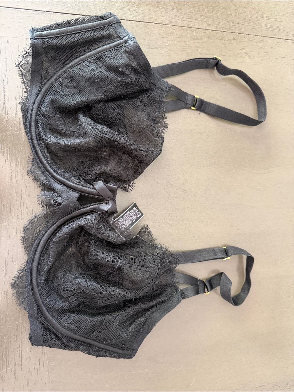 Victoria's Secret Black Lace Underwire Bra